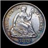 Image 2 : 1870-p Seated Liberty Half Dime 1/2 10c Grades Unc Details