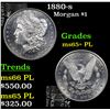 Image 1 : 1880-s Morgan Dollar $1 Grades GEM+ PL