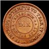 Image 3 : 1863 The Flag Civil War Token 1c Grades xf+