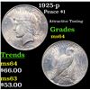 Image 1 : 1925-p Peace Dollar $1 Grades Choice Unc