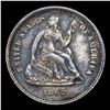 Image 2 : 1862-p Seated Liberty Half Dime 1/2 10c Grades Choice AU/BU Slider