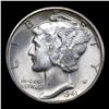 Image 2 : 1941-d Mercury Dime 10c Grades Choice Unc FSB