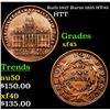 Image 1 : Built 1827 Burnt 1835 HT-95 Hard Times Token 1c Grades xf+