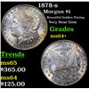 Image 1 : 1878-s Morgan Dollar $1 Grades Choice+ Unc