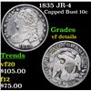 Image 1 : 1835 JR-4 Capped Bust Dime 10c Grades vf details