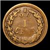 Image 3 : 1863 Evil Liberty Cap F-1/131a RPD Civil War Token 1c Grades vf++