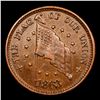 Image 2 : 1863 The Flag Civil War Token 1c Grades Choice AU/BU Slider+
