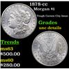 Image 1 : 1878-cc Morgan Dollar $1 Grades Unc Details