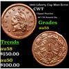 Image 1 : 1863 Liberty Cap Mint Error  Civil War Token 1c Grades Select AU