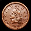 Image 2 : 1863 Liberty Cap Mint Error  Civil War Token 1c Grades Select AU