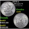 Image 1 : 1879-o Morgan Dollar $1 Grades Select Unc