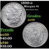 Image 1 : 1890-o Morgan Dollar $1 Grades AU, Almost Unc