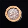 Image 3 : Mixed small cents 1c orig shotgun roll, 1917-d Wheat Cent, 1888 Indian cent other end, McDonalds Wra