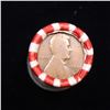 Image 2 : Lincoln Wheat cent 1c orig roll, 1909-s end, VDB other end