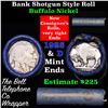 Image 1 : Buffalo Nickel Shotgun Roll in Old Bank Style 'Bell Telephone' Wrapper 1925 & d Mint Ends