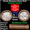 Image 1 : Buffalo Nickel Shotgun Roll in Old Bank Style 'AUTOMAT Horn & Hardart' Wrapper 1918 & d Mint Ends