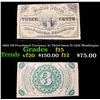 Image 1 : 1865 US Fractional Currency 3c Third Issue fr-1226 Washingon Grades f+