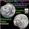Image 1 : ***Auction Highlight*** 1974-d Double Mint Error Eisenhower Dollar $1 Graded ms64 By SEGS (fc)