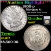 Image 1 : ***Auction Highlight*** 1900-p Morgan Dollar $1 Graded ms67 By SEGS (fc)