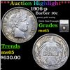 Image 1 : ***Auction Highlight*** 1906-p Barber Dime 10c Graded ms65 By SEGS (fc)