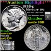 Image 1 : ***Auction Highlight*** 1926-p Mercury Dime 10c Graded ms65+ FSB By SEGS (fc)