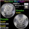 ***Auction Highlight*** 1880-s Morgan Dollar $1 Graded ms66+ By SEGS (fc)