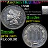 Proof ***Auction Highlight*** 1880 Three Cent Copper Nickel 3cn Graded pr67 Cam By SEGS (fc)