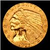 Image 2 : ***Auction Highlight*** 1927-p Gold Indian Quarter Eagle $2 1/2 Graded Select Unc By USCG (fc)