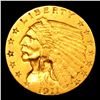 Image 2 : ***Auction Highlight*** 1911-p Gold Indian Quarter Eagle $2 1/2 Graded Select Unc By USCG (fc)