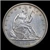Image 2 : ***Auction Highlight*** 1863-p Seated Half Dollar 50c Graded Select Unc By USCG (fc)