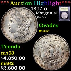 ***Auction Highlight*** 1897-o Morgan Dollar $1 Graded Select Unc By USCG (fc)