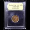 Image 4 : ***Auction Highlight*** 1853 Braided Hair Half Cent 1/2c Graded Select+ Unc BN By USCG (fc)
