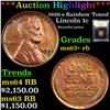 Image 1 : ***Auction Highlight*** 1926-s Rainbow Toned Lincoln Cent 1c Graded Select+ Unc RB By USCG (fc)