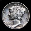 Image 2 : ***Auction Highlight*** 1942/1-p FS-101 Mercury Dime 10c Graded Select AU By USCG (fc)
