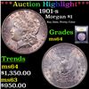 Image 1 : ***Auction Highlight*** 1901-s Morgan Dollar $1 Graded Choice Unc By USCG (fc)