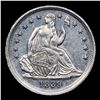 Image 2 : ***Auction Highlight*** 1839-p Seated Liberty Half Dime 1/2 10c Graded Select+ Unc By USCG (fc)