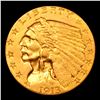 Image 2 : ***Auction Highlight*** 1913-p Gold Indian Quarter Eagle $2 1/2 Graded Select Unc By USCG (fc)