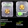 Image 1 : 2003-d Sacagawea $1 Graded ms67 By ICG