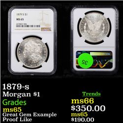 NGC 1879-s Morgan Dollar $1 Graded ms65 By NGC