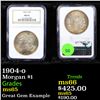 Image 1 : NGC 1904-o Morgan Dollar $1 Graded ms65 By NGC