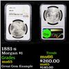 Image 1 : NGC 1881-s Morgan Dollar $1 Graded ms65 By NGC