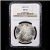 Image 2 : NGC 1880-s Morgan Dollar $1 Graded ms64 By NGC