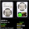 Image 1 : NGC 1898-o Morgan Dollar $1 Graded ms65 By NGC