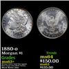 Image 1 : 1880-o Morgan Dollar $1 Graded ms63+ By SEGS