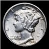 Image 2 : 1944-d Mercury Dime 10c Grades Select Unc