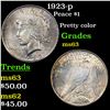 Image 1 : 1923-p Peace Dollar $1 Grades Select Unc