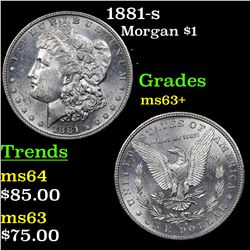 1881-s Morgan Dollar $1 Grades Select+ Unc