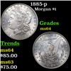 Image 1 : 1885-p Morgan Dollar $1 Grades Choice Unc