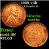 Image 1 : 1909 vdb Lincoln Cent 1c Grades Select Unc BN