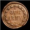 Image 3 : 1863 Turban Liberty Mint Error Civil War Token 1c Grades xf+